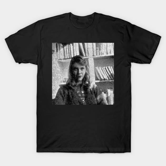 Sylvia Plath - #2 of #7 in a series T-Shirt by RobertMKAngel